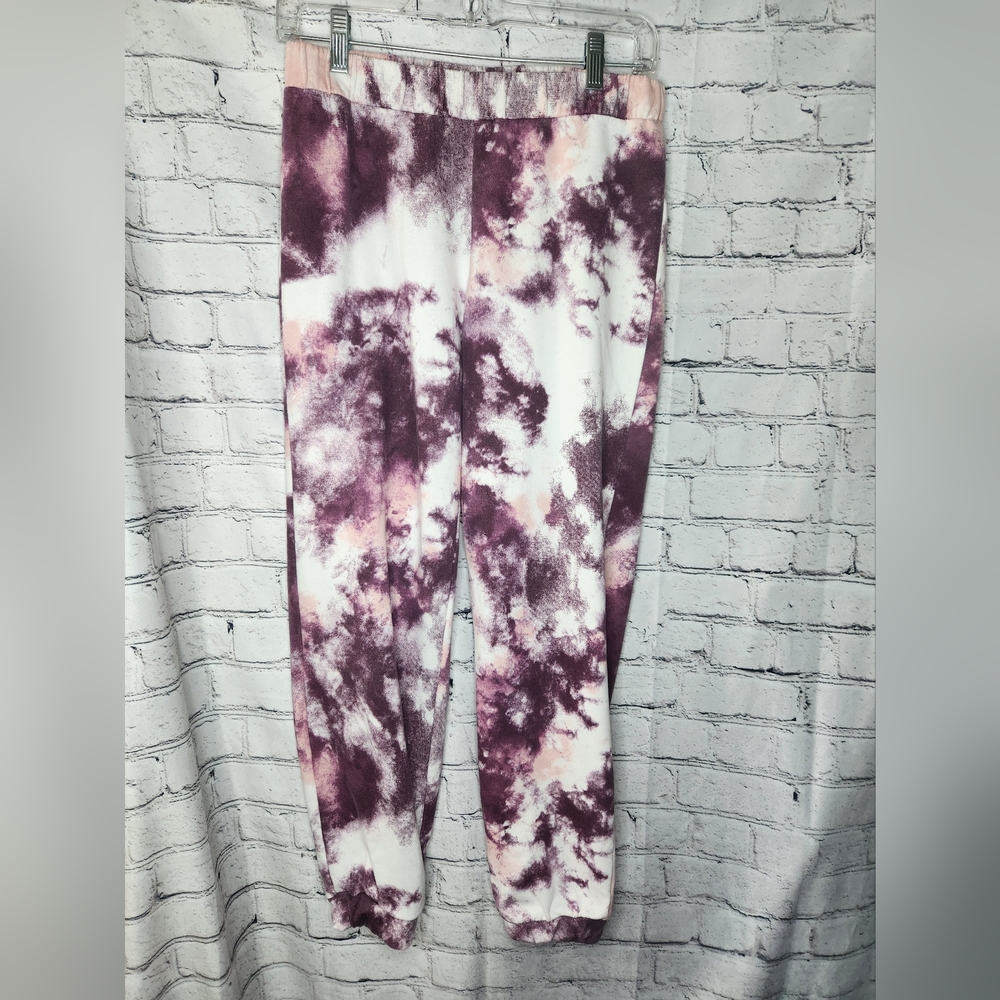 Zella Acid Wash Purple and Pink Joggers Size Small
